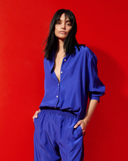 Oversized Shirt - Sapphire Blue