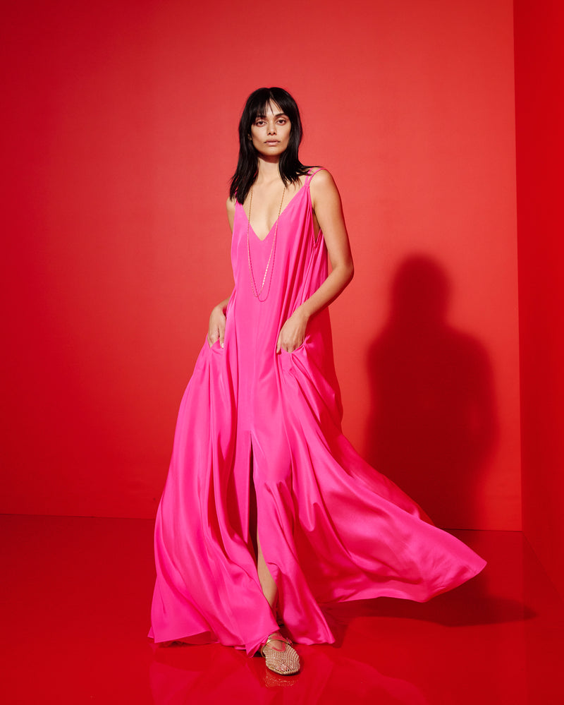 Ibiza Dress - Shocking Pink SERENA BUTE Ibiza Dress - Shocking Pink SERENA BUTE
