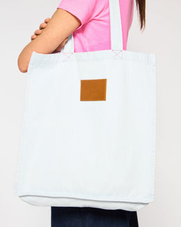 Denim Tote Bag - Light Blue