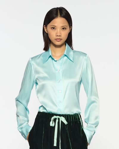 Serena Shirt - Spearmint Silk SERENA BUTE