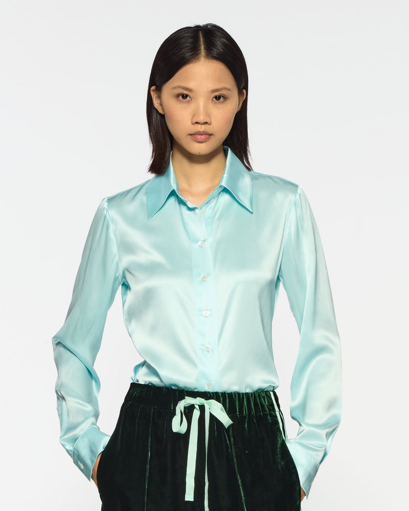 Serena Shirt - Spearmint Silk picture #4