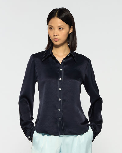 Serena Shirt - Navy Blue SERENA BUTE