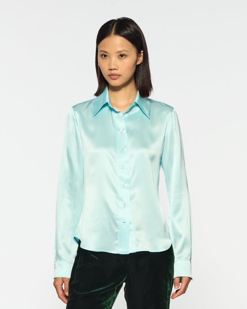 Serena Shirt - Spearmint Silk picture #1