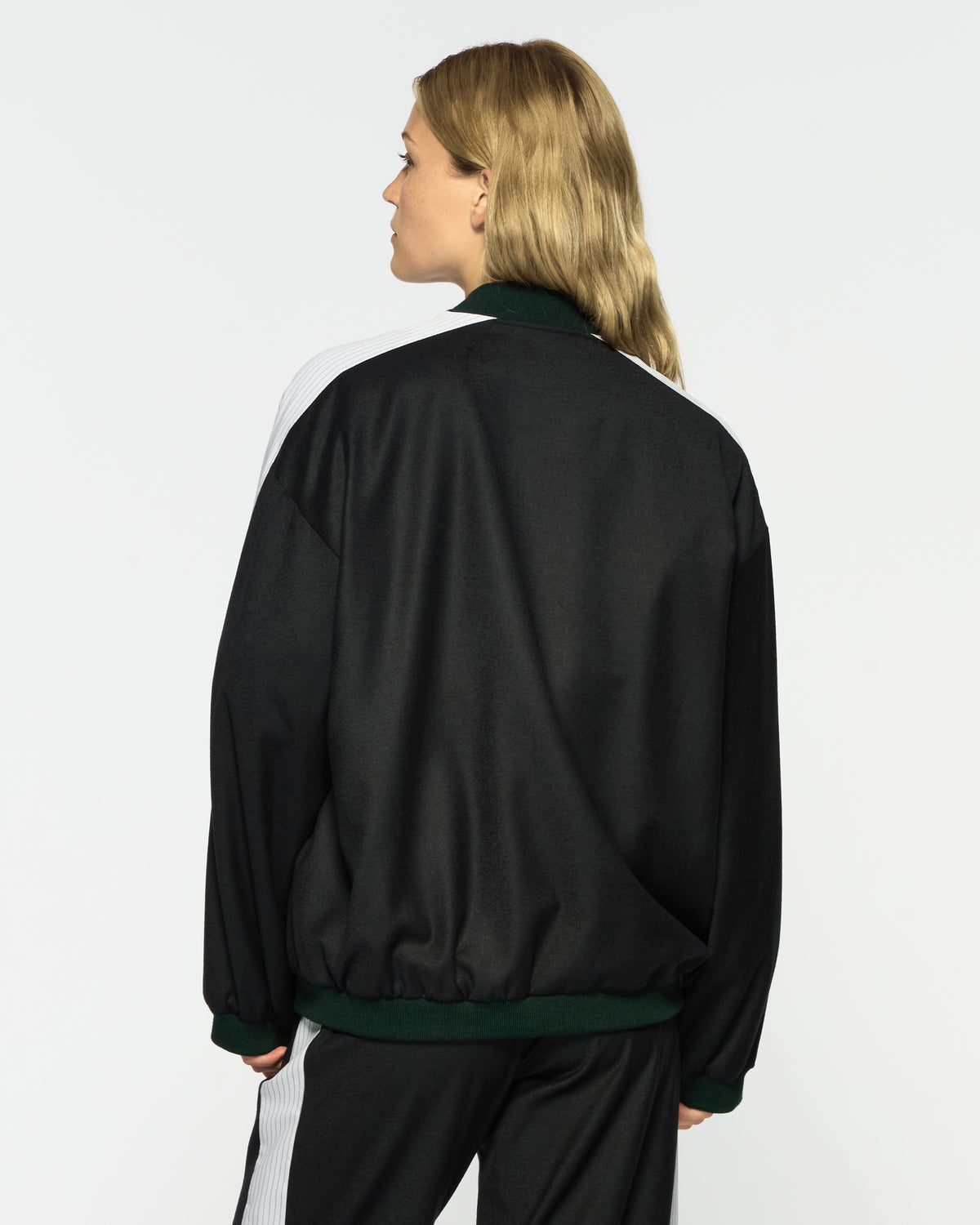 Bomber Jacket - Dark Green Wool