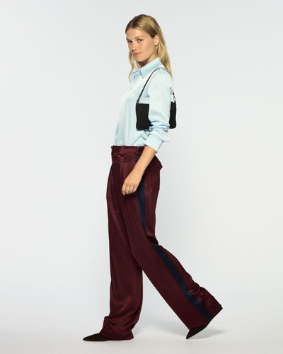 Boyfriend Trouser - Burgundy SERENA BUTE