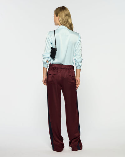 Boyfriend Trouser - Burgundy SERENA BUTE