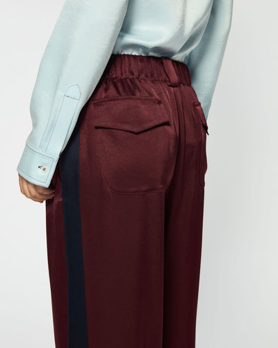 Boyfriend Trouser - Burgundy SERENA BUTE