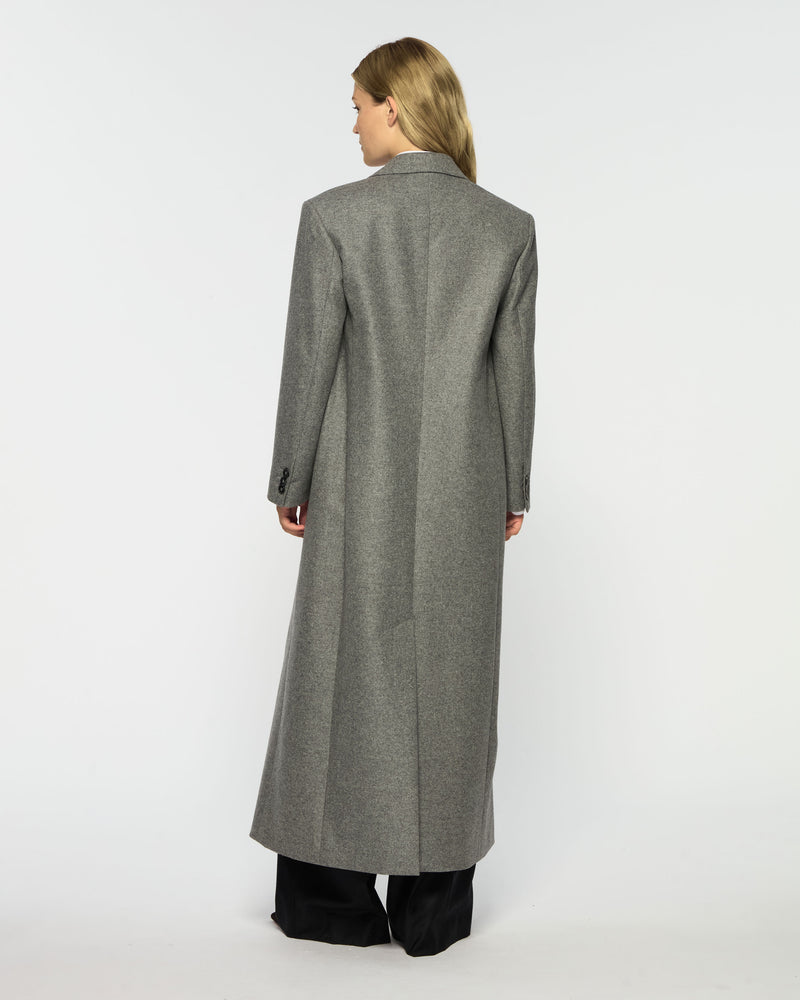 Double Breasted Coat - Light Grey Wool picture #4