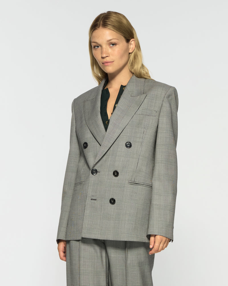 Double Breasted Blazer - Prince of Wales Check picture #3