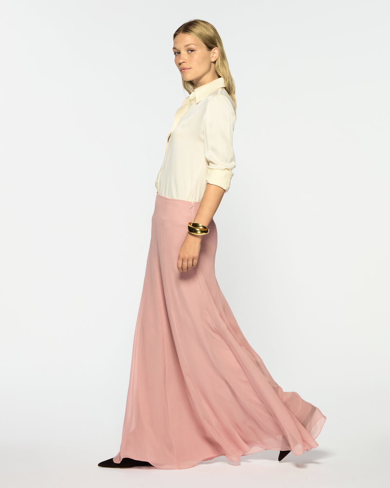 Georgette Full Length Skirt - Liqueur Silk picture #2