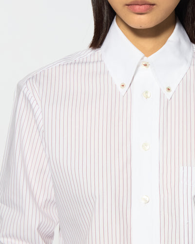 Johnny Shirt - Burgundy Stripe SERENA BUTE