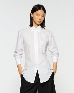 Johnny Shirt - Burgundy Stripe