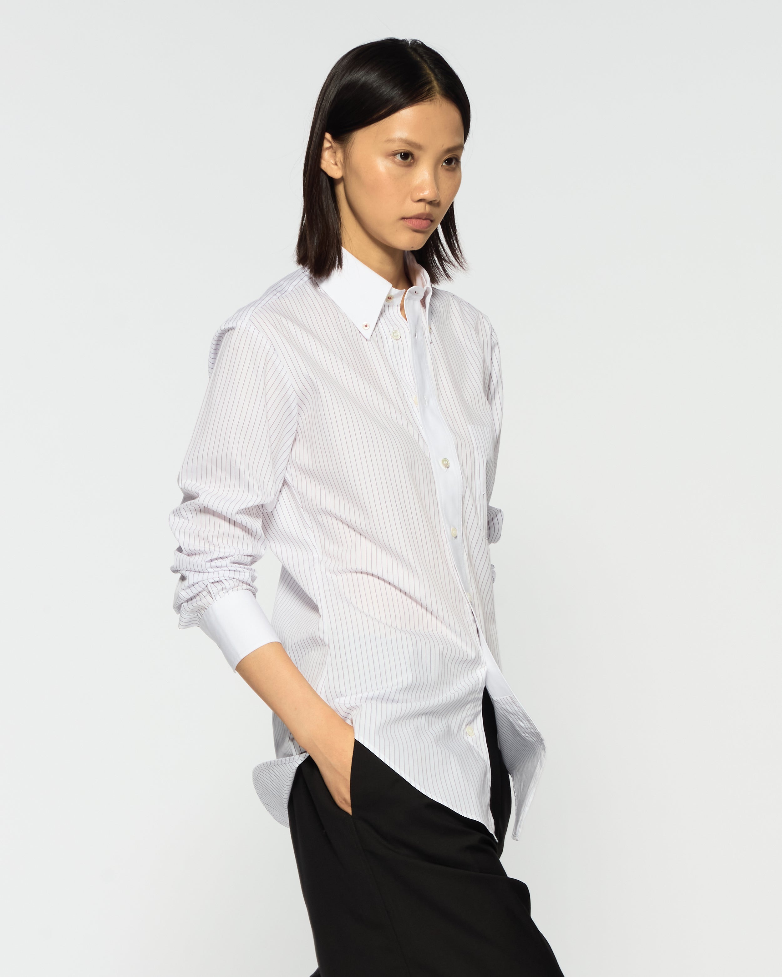 Johnny Shirt - Burgundy Stripe