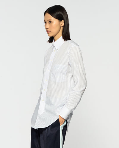 Johnny Shirt - Navy Blue Stripe SERENA BUTE