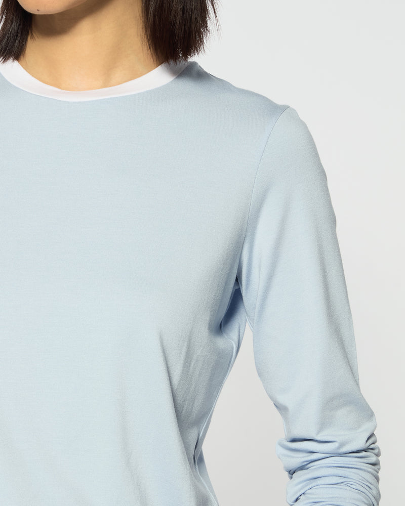 Jersey Long Sleeve T-Shirt - Pale Blue SERENA BUTE