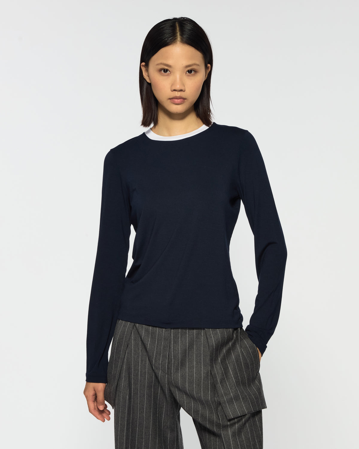 Long Sleeve T-Shirt - Navy Blue