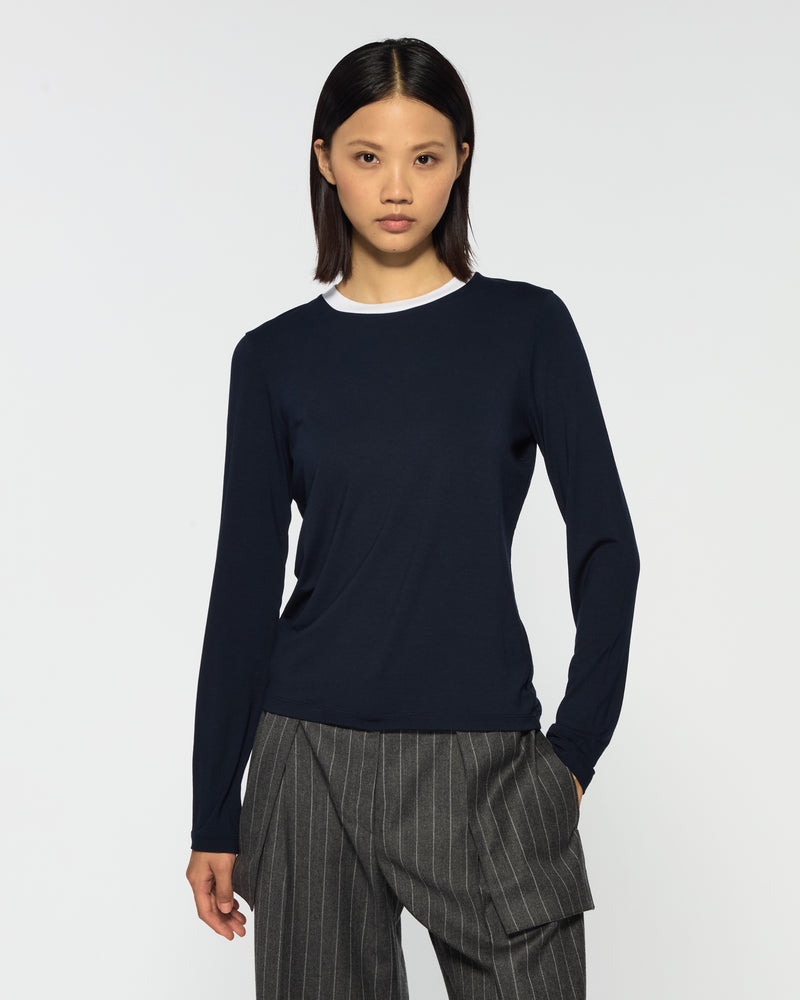 Long Sleeve T-Shirt - Navy Blue picture #1