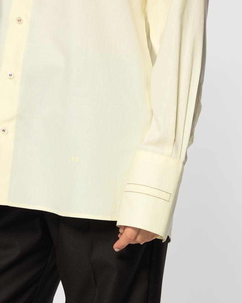 Cotton Oversized Shirt - Butter Yellow SERENA BUTE