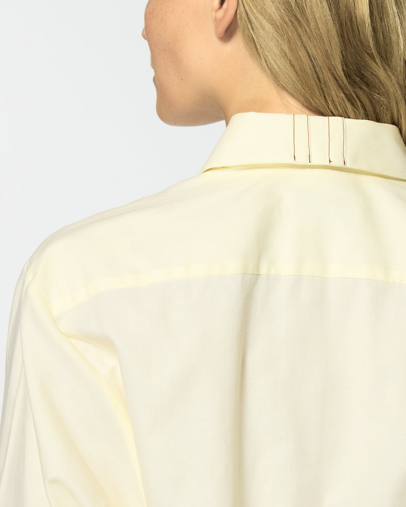 Cotton Oversized Shirt - Butter Yellow SERENA BUTE