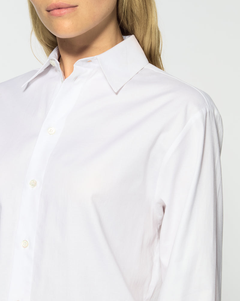 Cotton Oversized Shirt - White SERENA BUTE