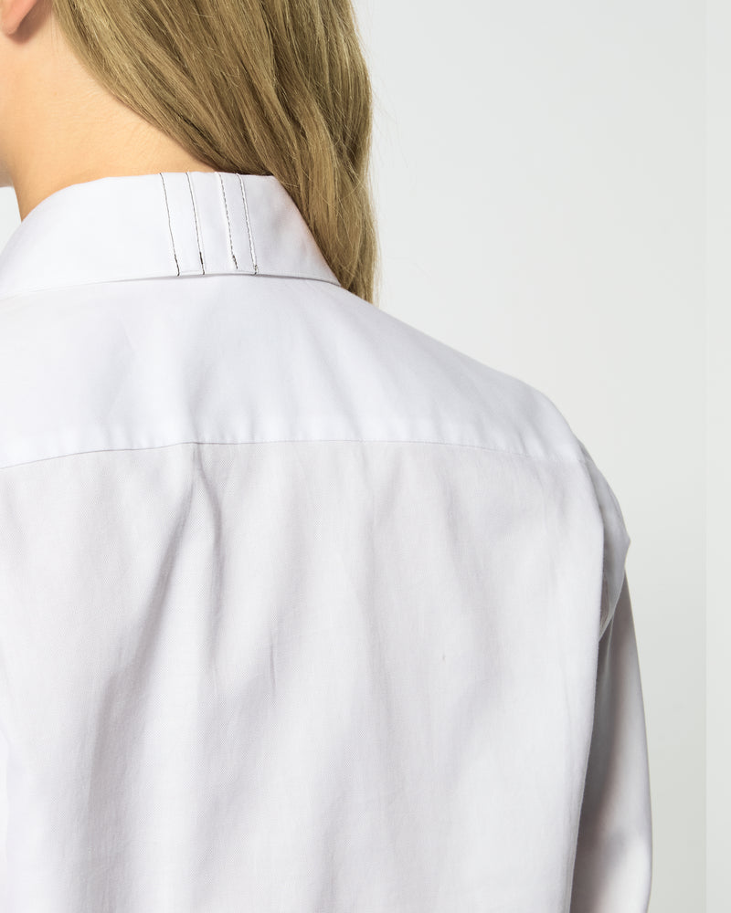 Cotton Oversized Shirt - White SERENA BUTE