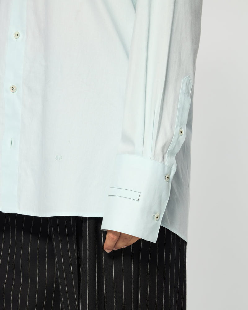Cotton Oversized Shirt - Frosted Teal SERENA BUTE