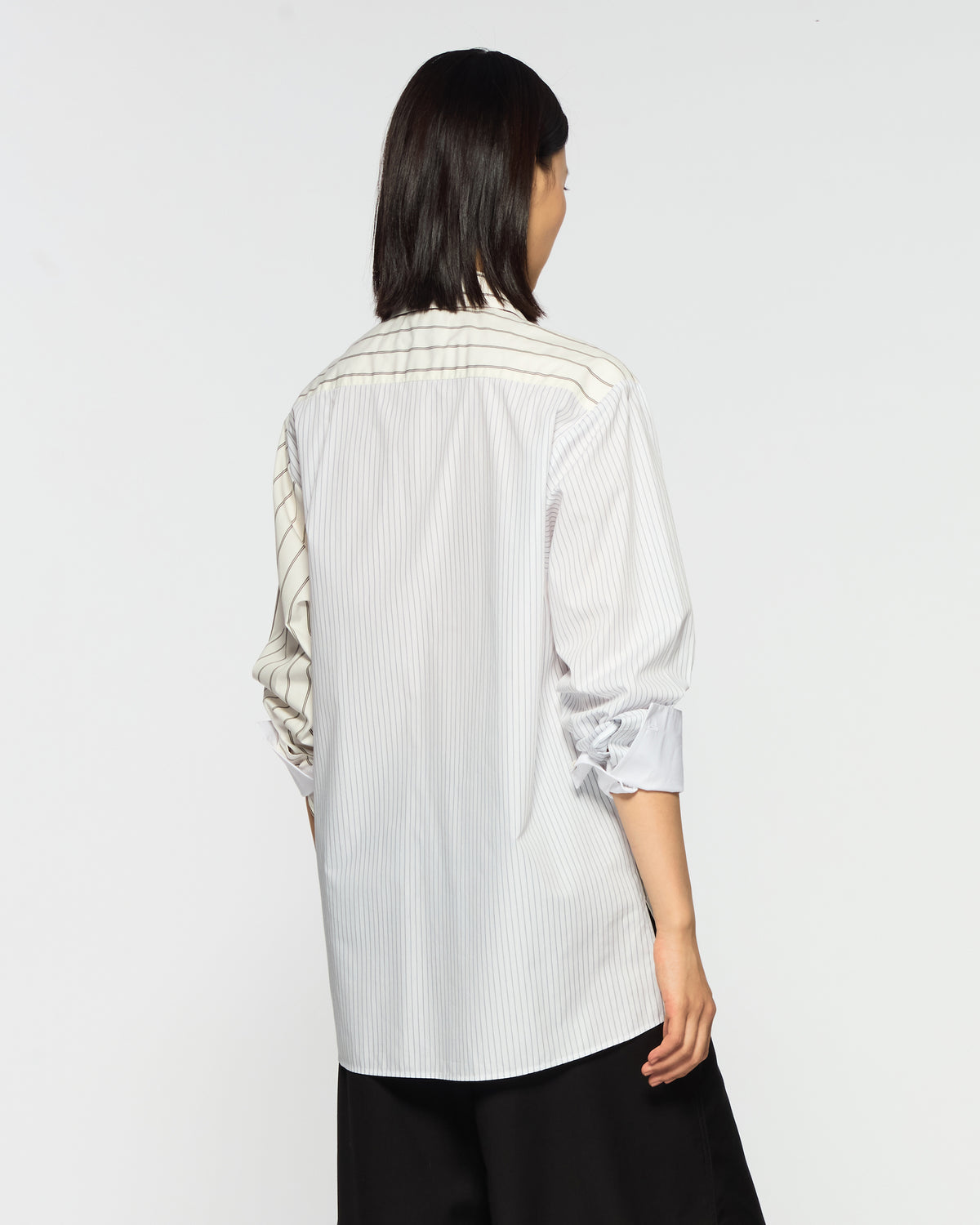 Oversized Shirt - Green Stripe
