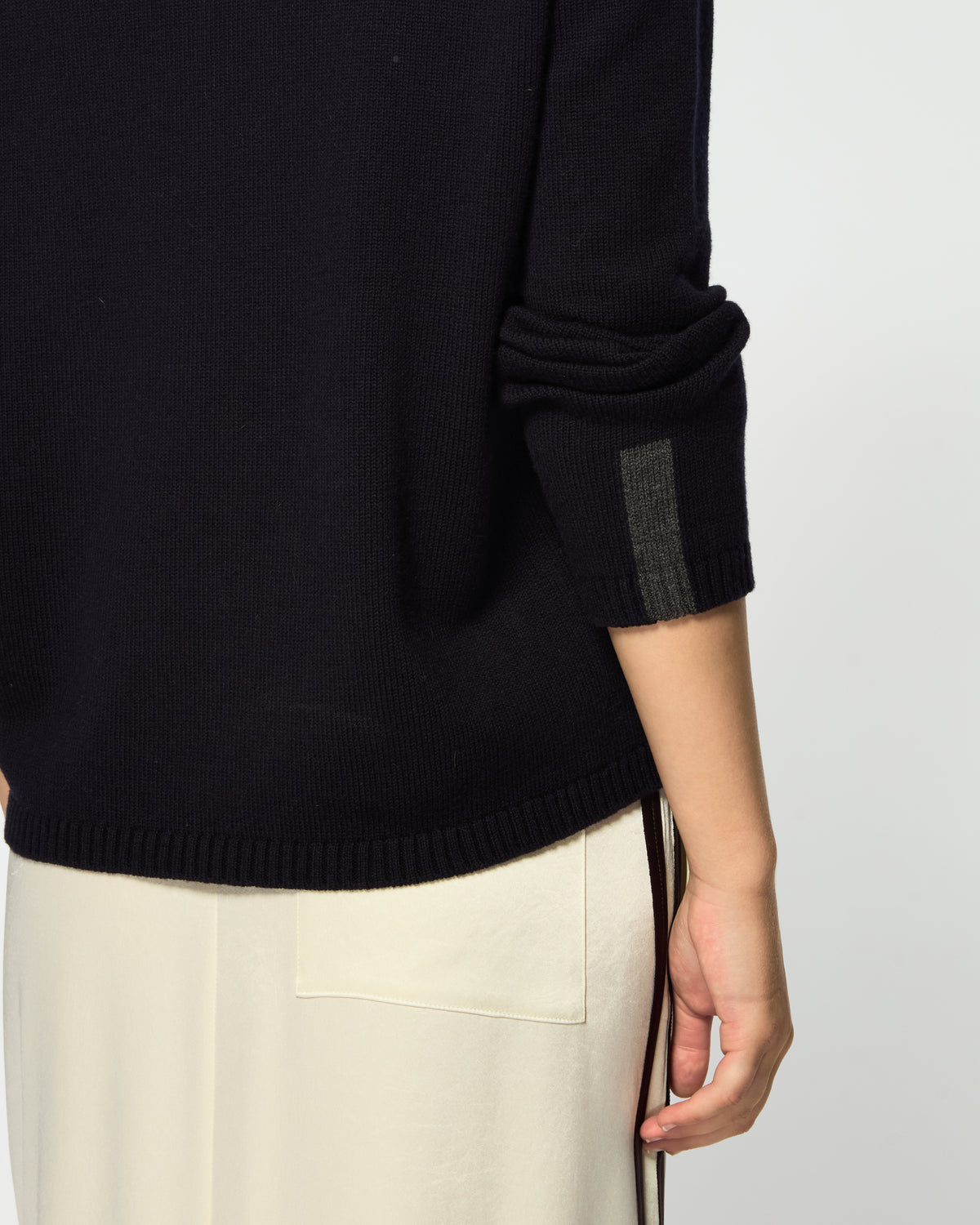 Relaxed Fit Jumper - Navy Blue