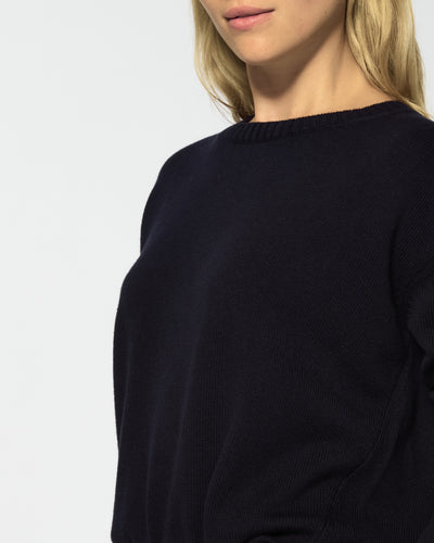 Relaxed Fit Jumper - Navy Blue SERENA BUTE