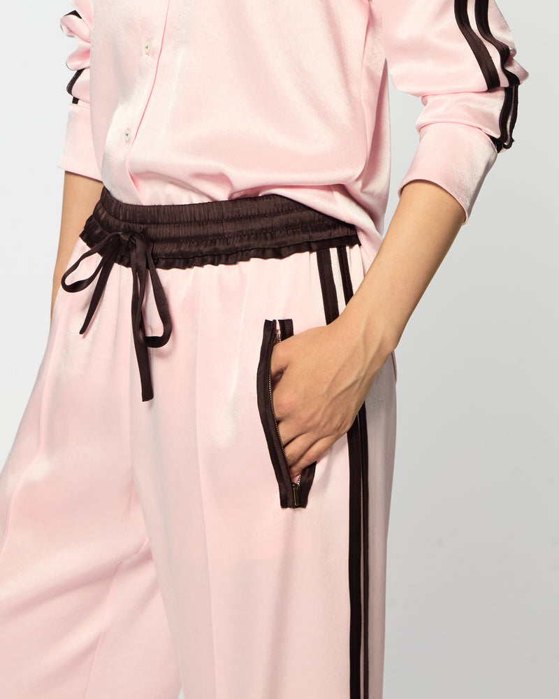 Satin Relaxed Jogger - Pale Pink SERENA BUTE