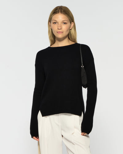 Relaxed Fit Jumper - Black SERENA BUTE