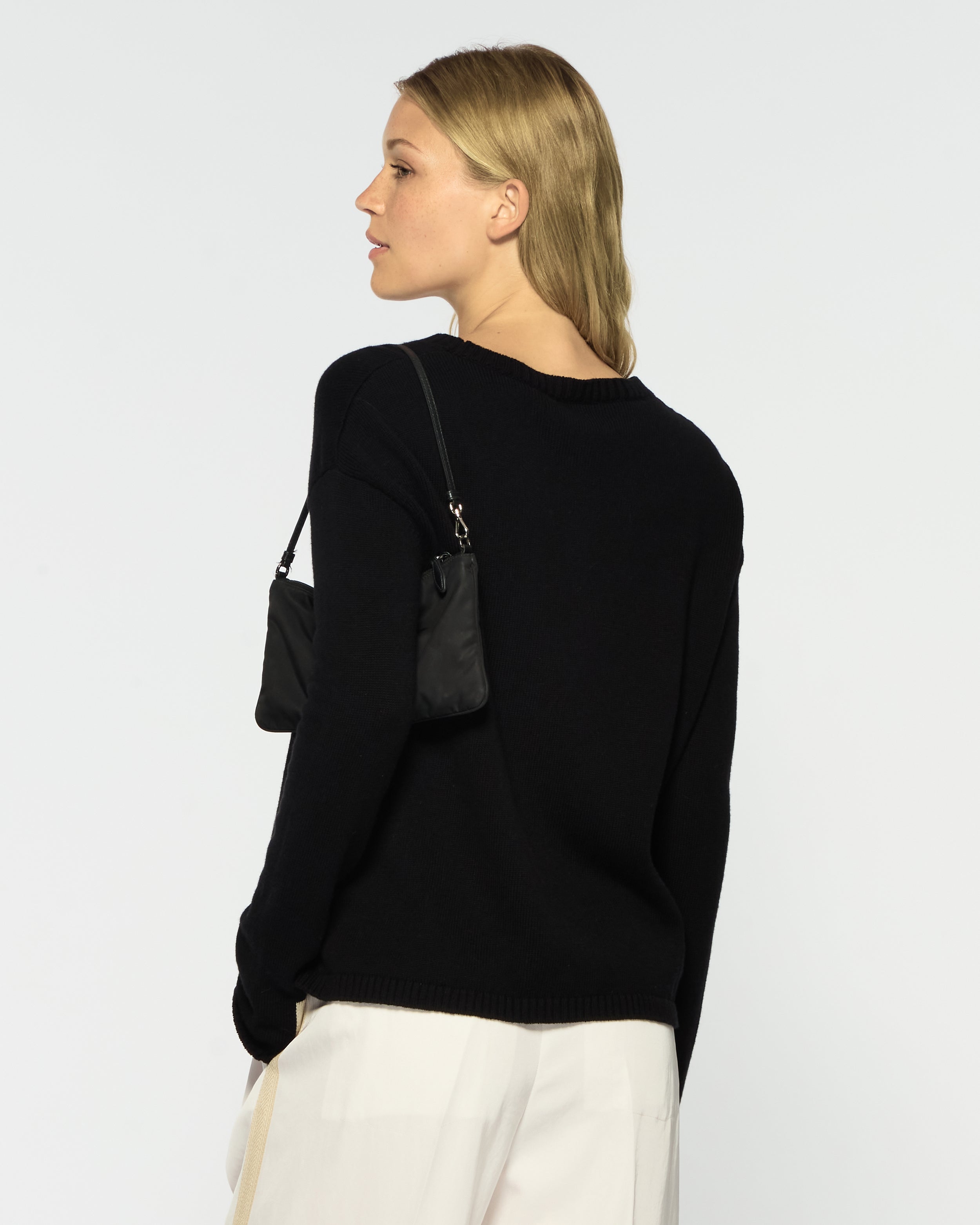 Relaxed Fit Jumper - Black
