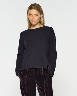 Relaxed Fit Jumper - Navy Blue