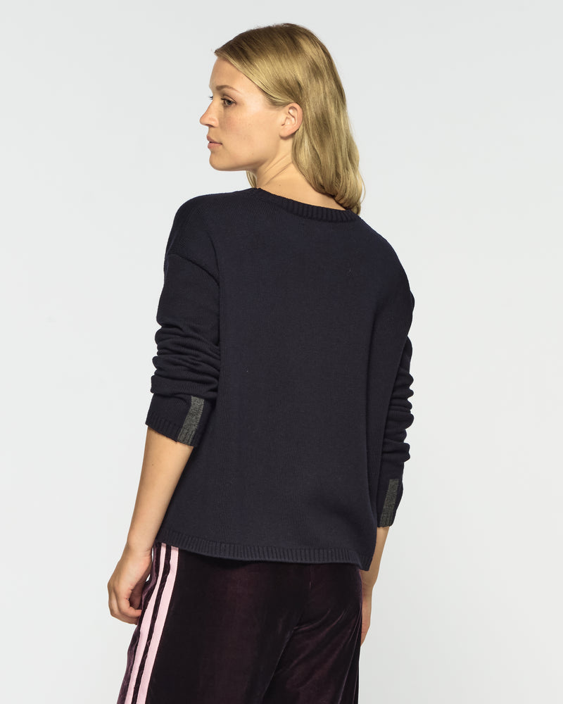 Relaxed Fit Jumper - Navy Blue picture #4