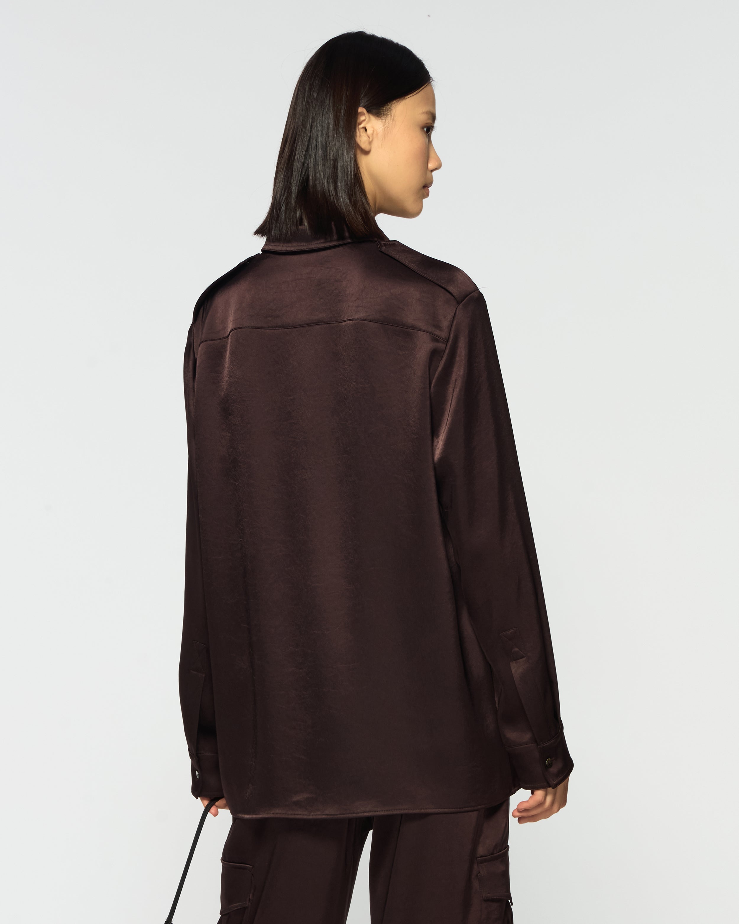 Cargo Shirt - Chocolate Brown