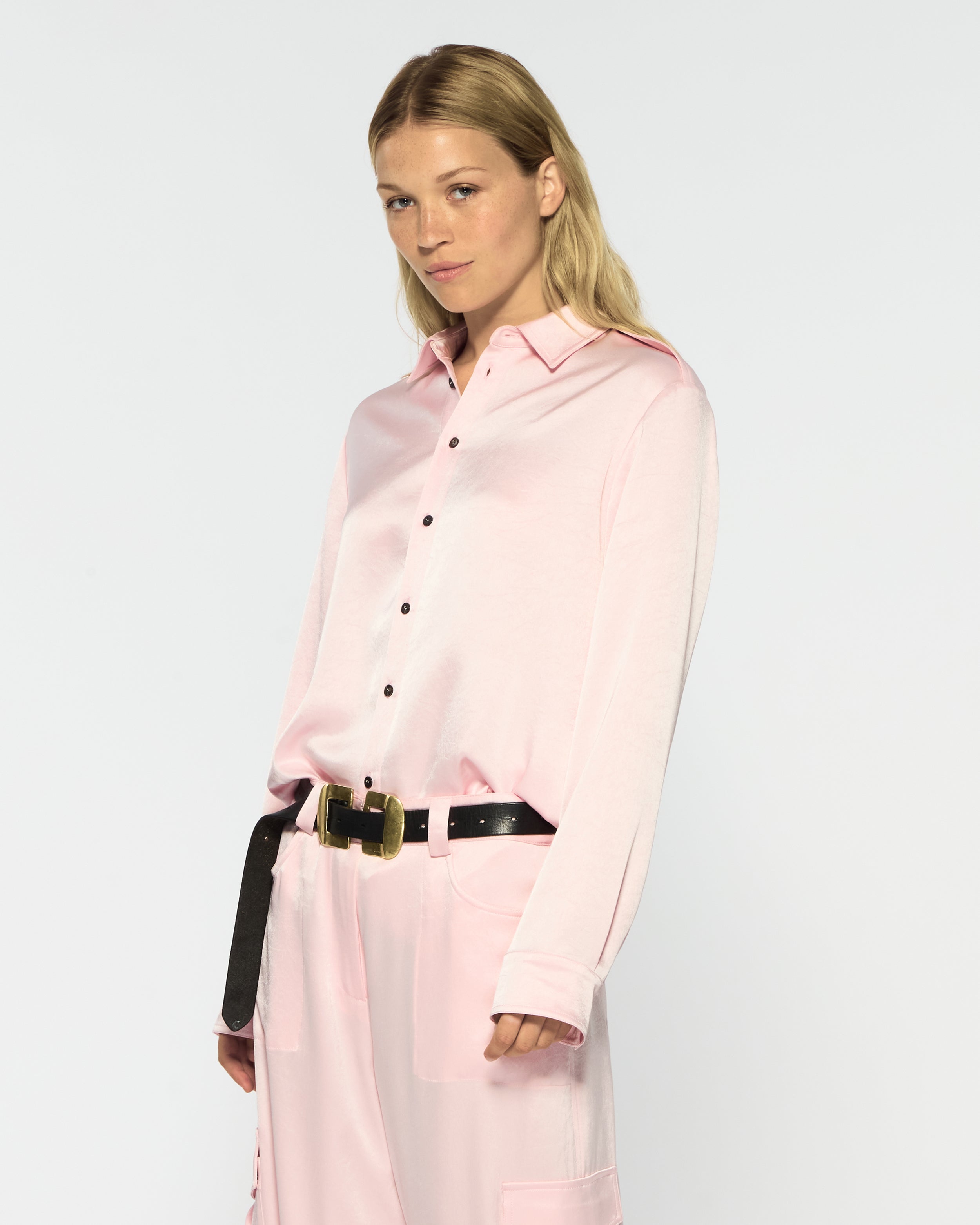 Cargo Shirt - Pale Pink