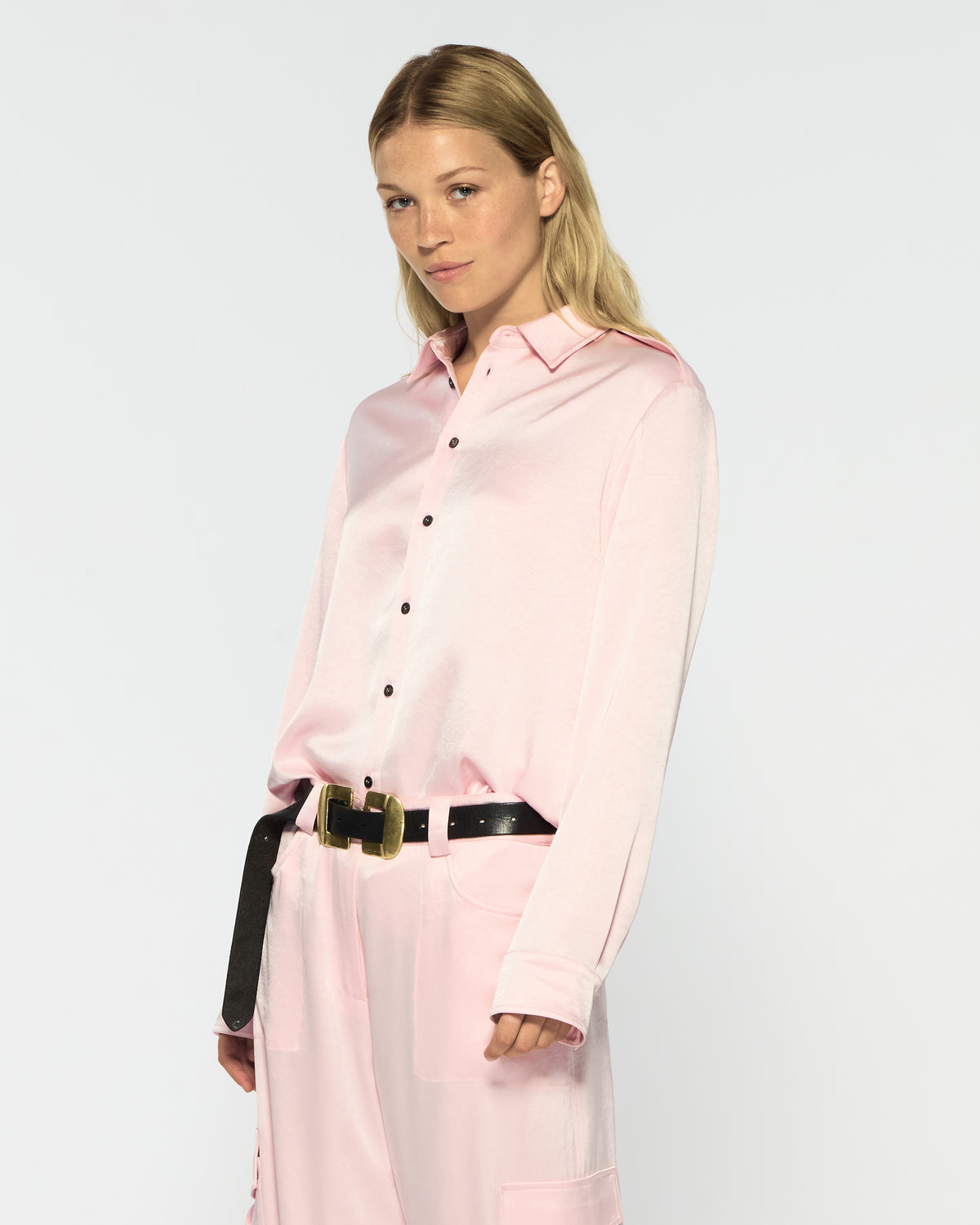 Cargo Shirt - Pale Pink
