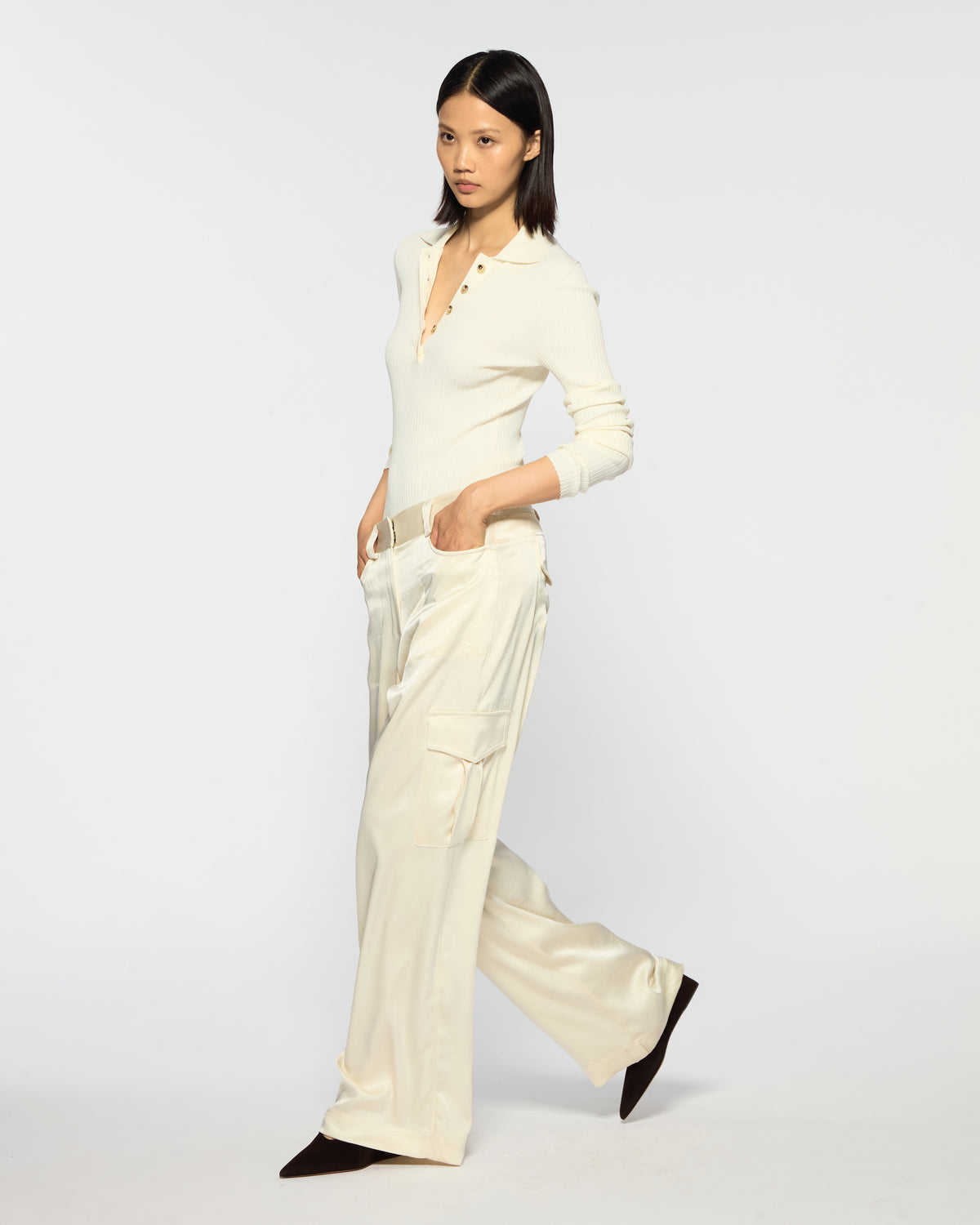 Cargo Trouser - Cream