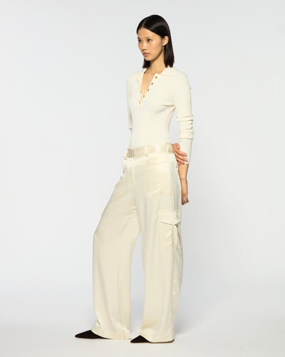 Cargo Trouser - Cream SERENA BUTE