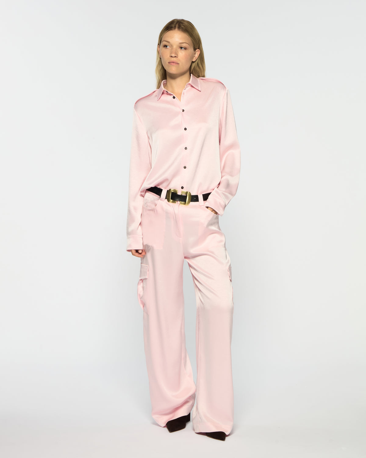 Cargo Trouser - Pale Pink
