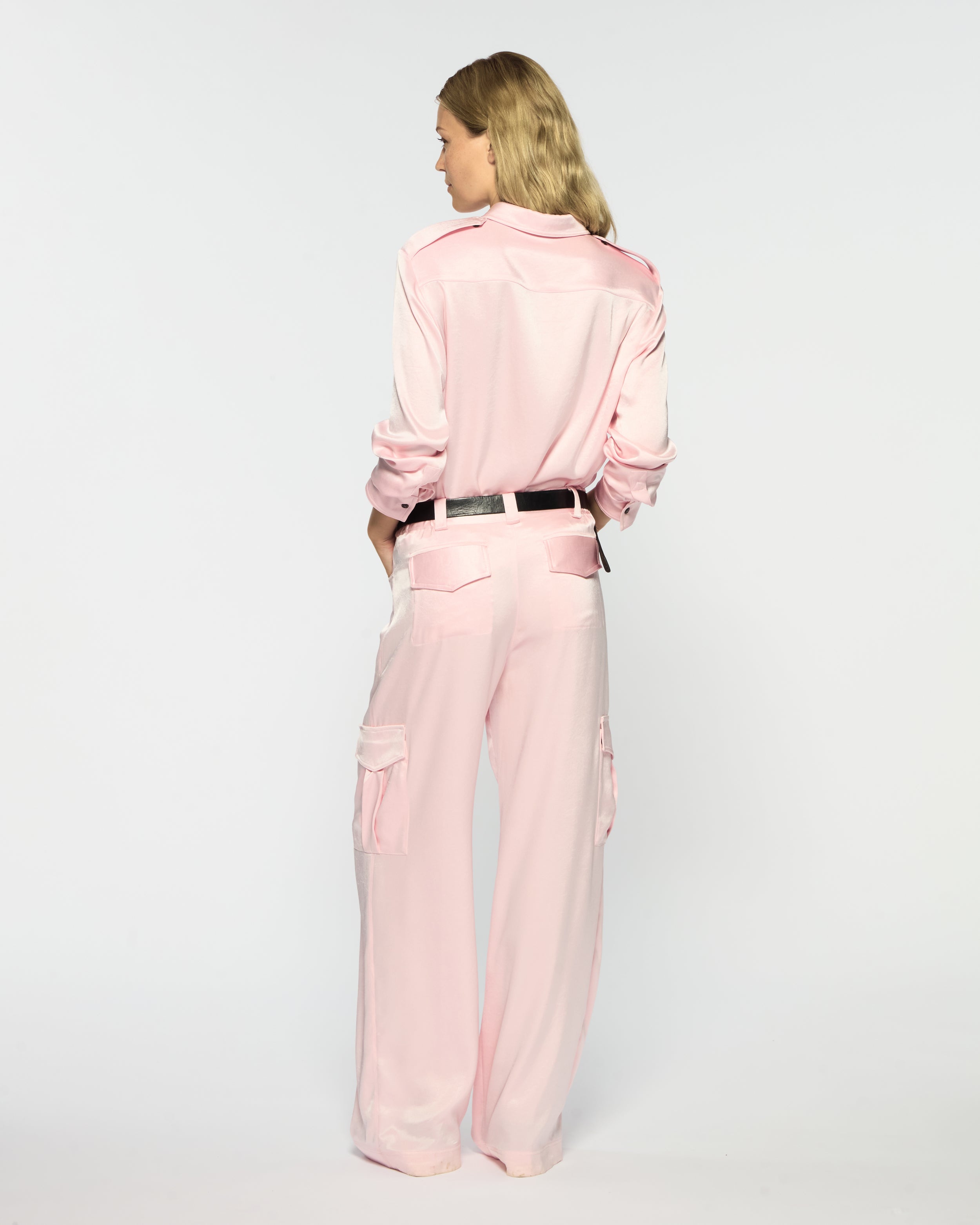 Cargo Trouser - Pale Pink