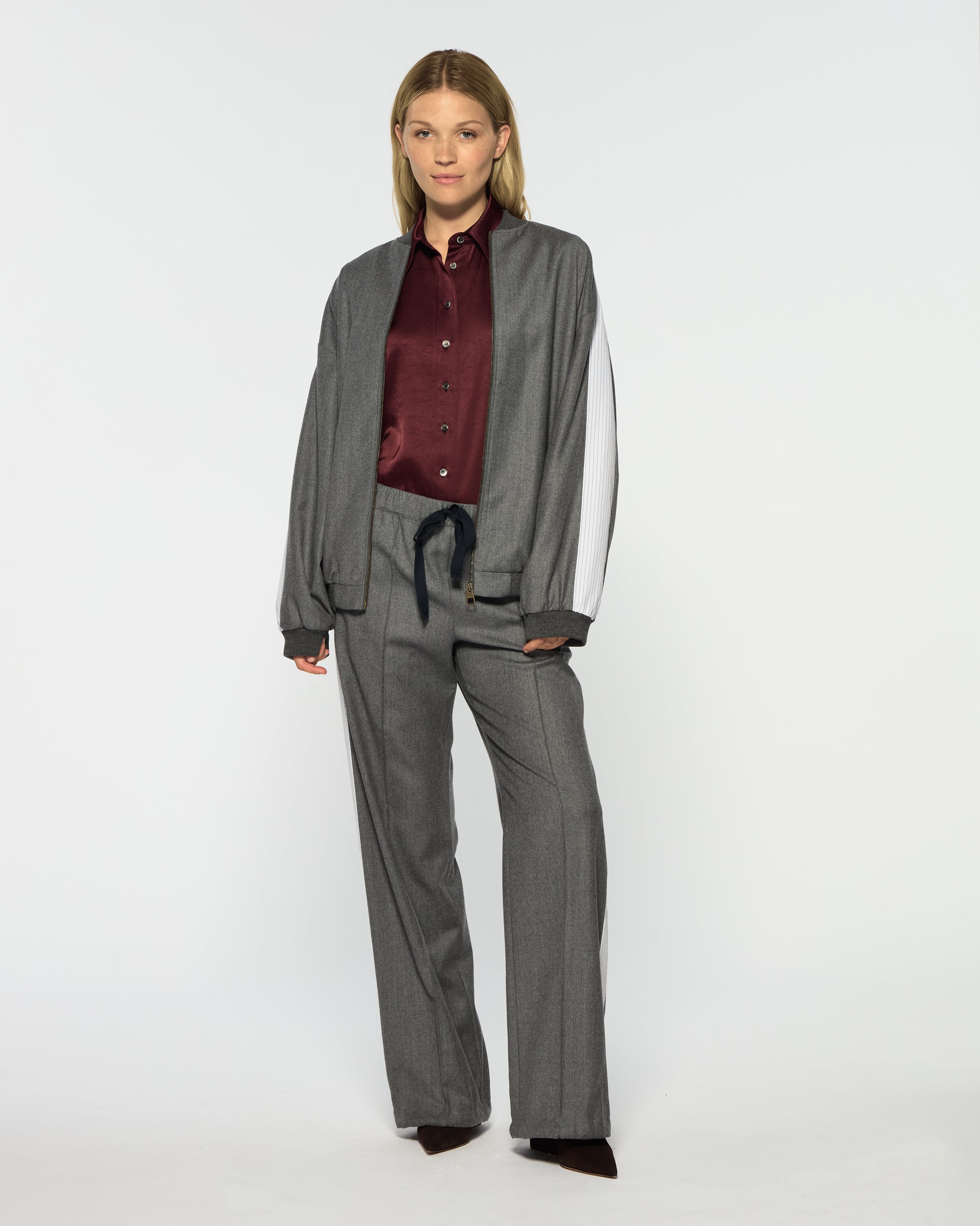 Serena Jogger - Dark Grey Wool