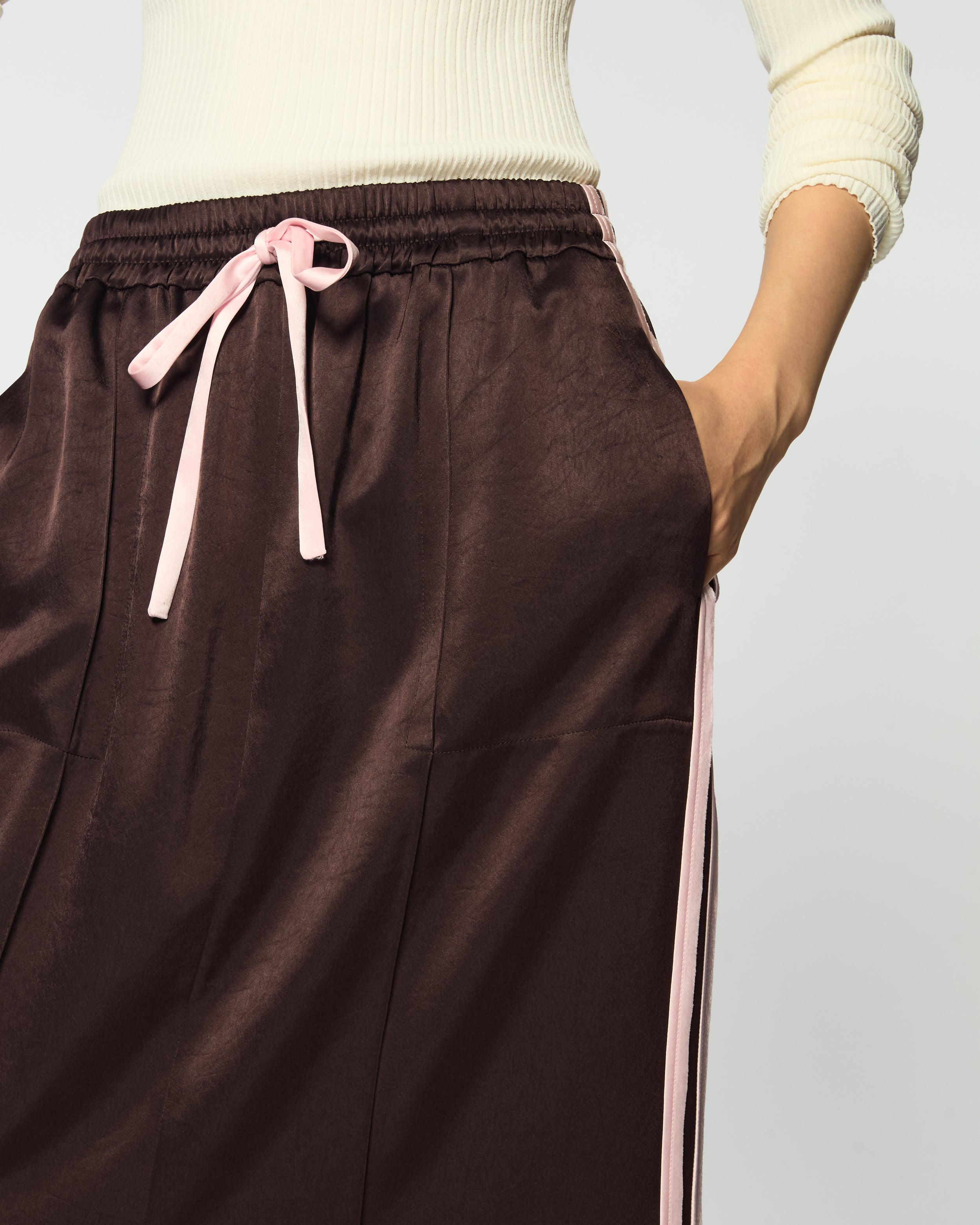 Serena Jogger Skirt - Chocolate Brown