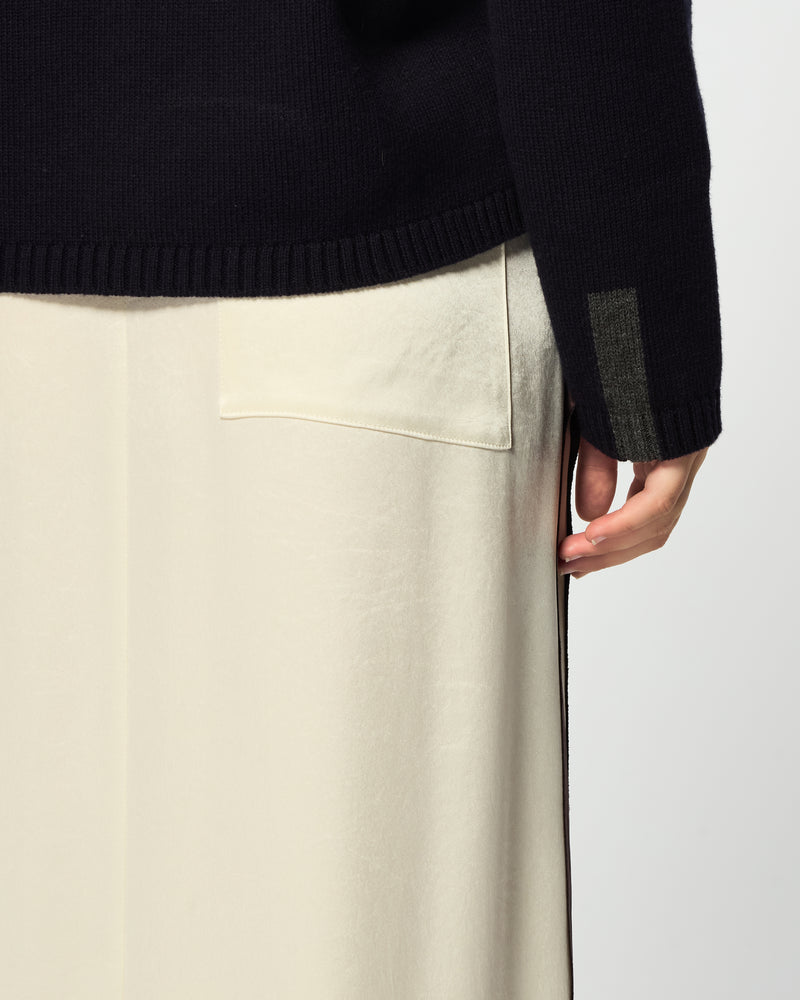 Satin Serena Jogger Skirt - Cream SERENA BUTE