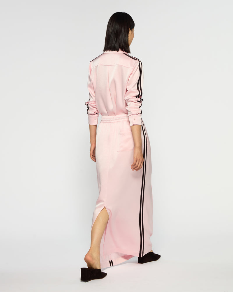 Satin Serena Jogger Skirt - Pale Pink SERENA BUTE