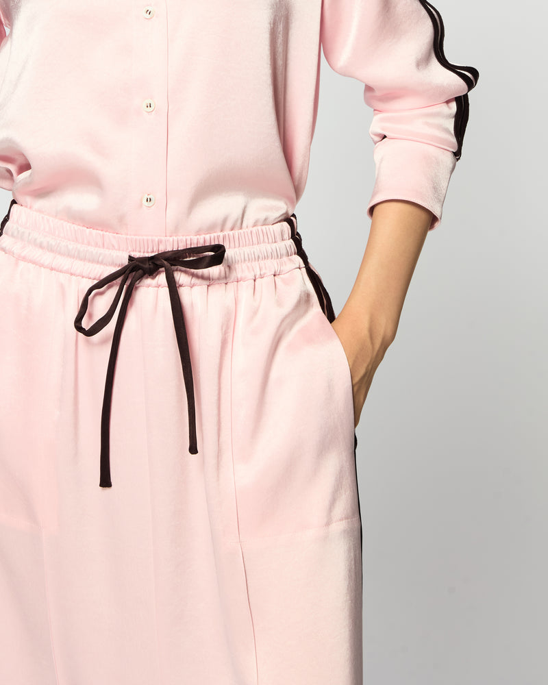 Satin Serena Jogger Skirt - Pale Pink SERENA BUTE