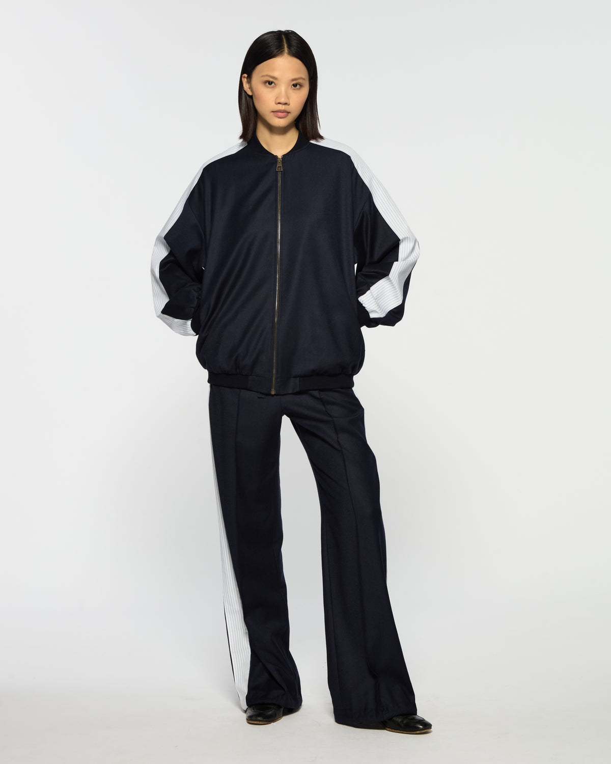Serena Jogger - Navy Blue Wool