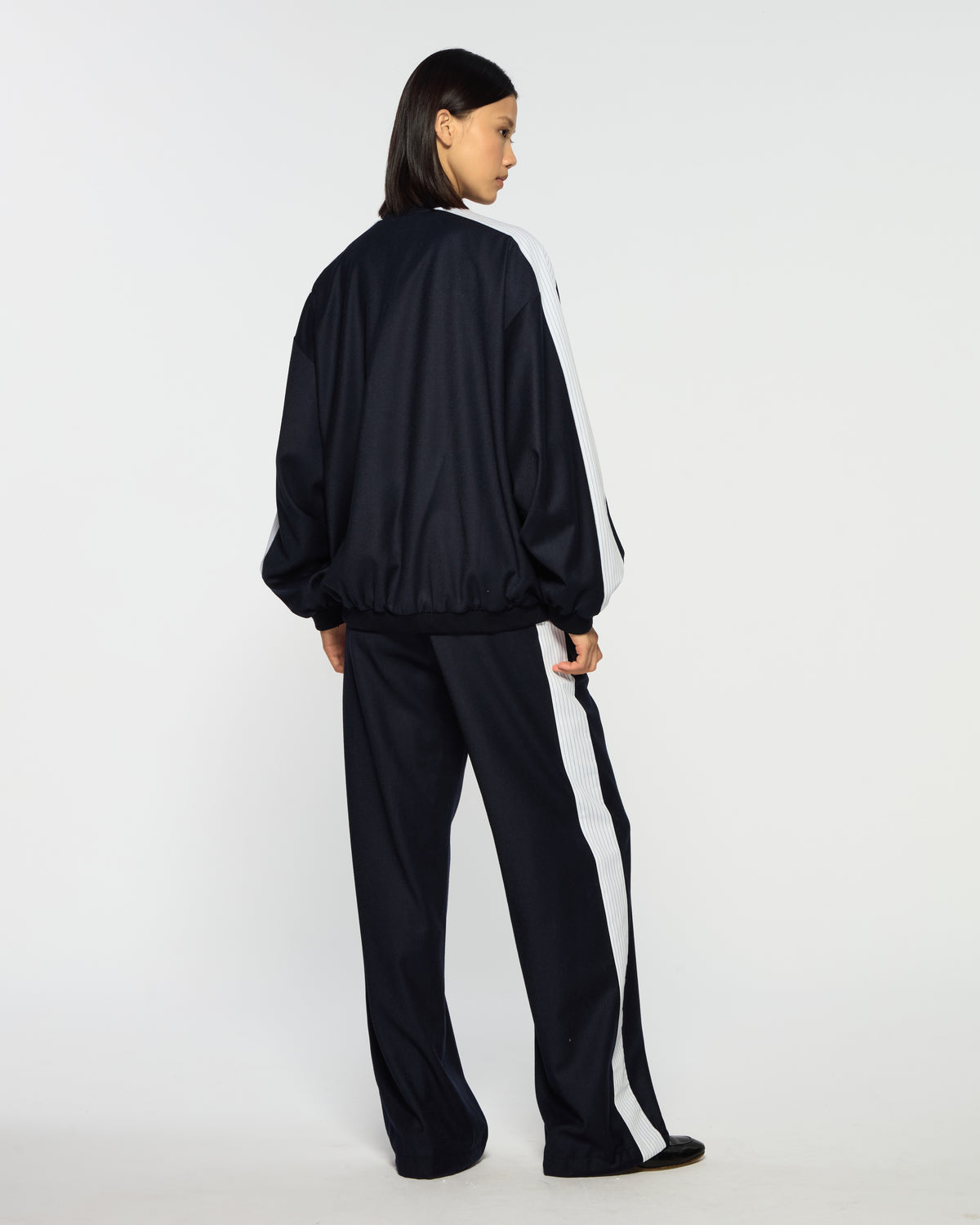 Serena Jogger - Navy Blue Wool