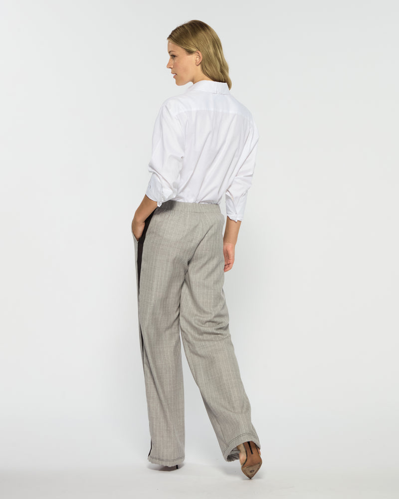 Serena Jogger - Light Grey Pinstripe Wool picture #4