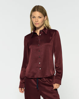 Serena Shirt - Burgundy